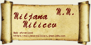 Miljana Milićev vizit kartica